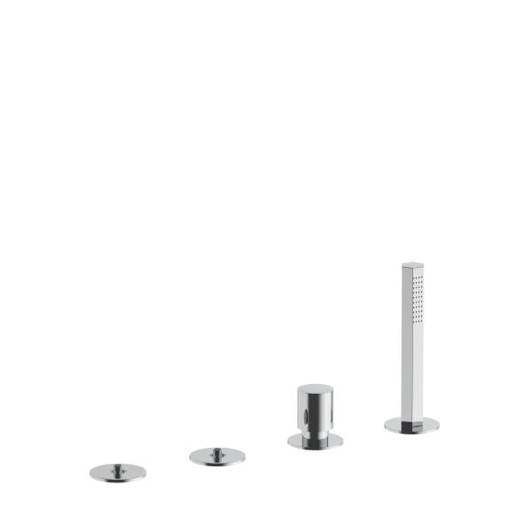 chrome tub set
