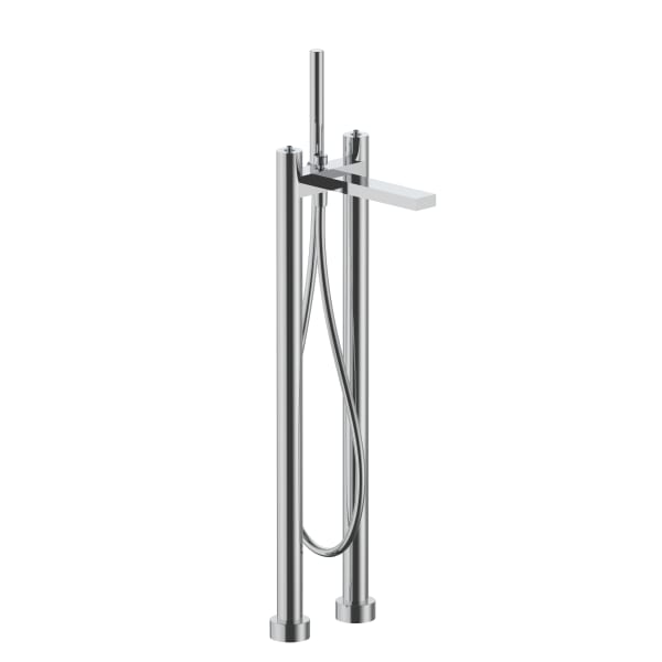 chrome tub filler