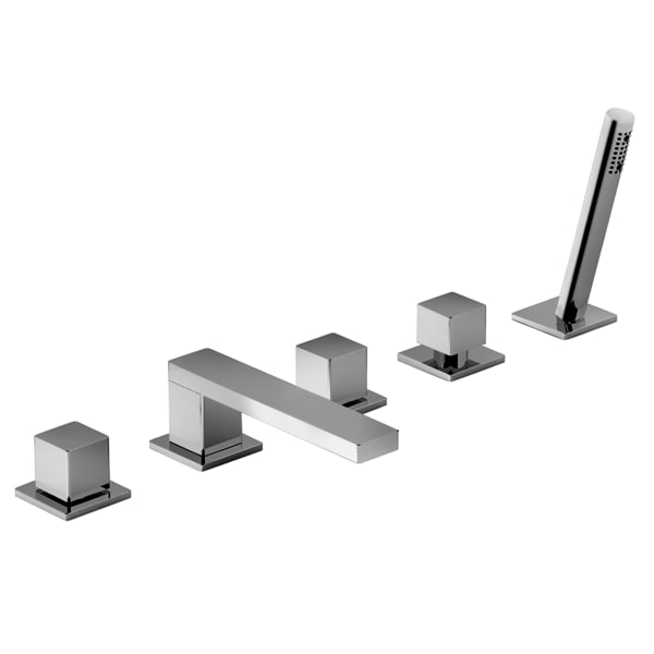 chrome tub set