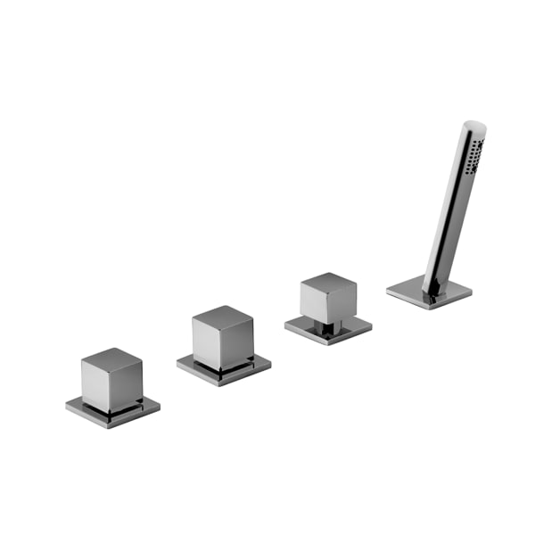 chrome tub set