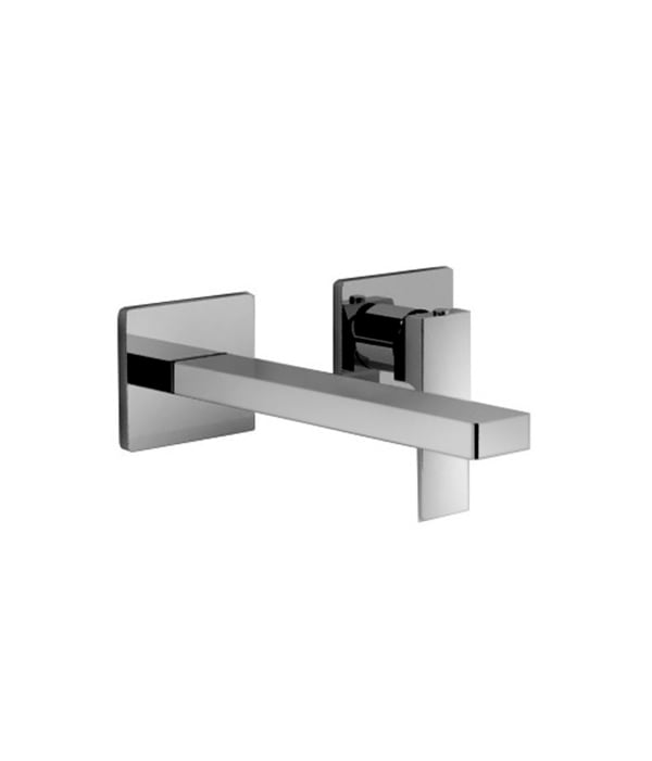 chrome washbasin mixer
