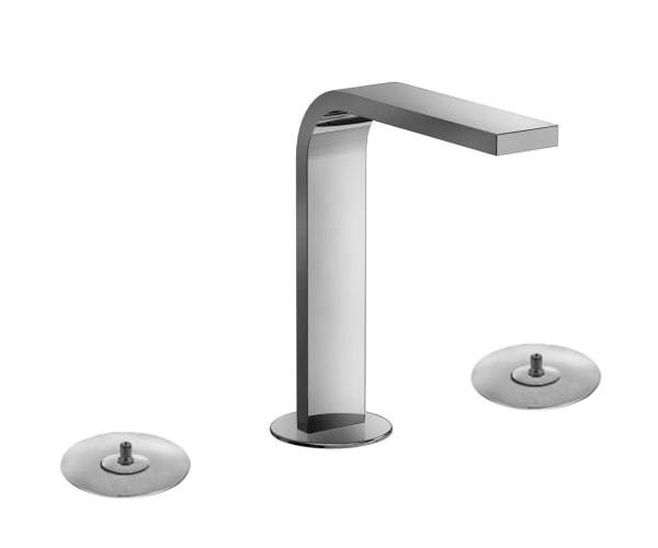chrome washbasin mixer