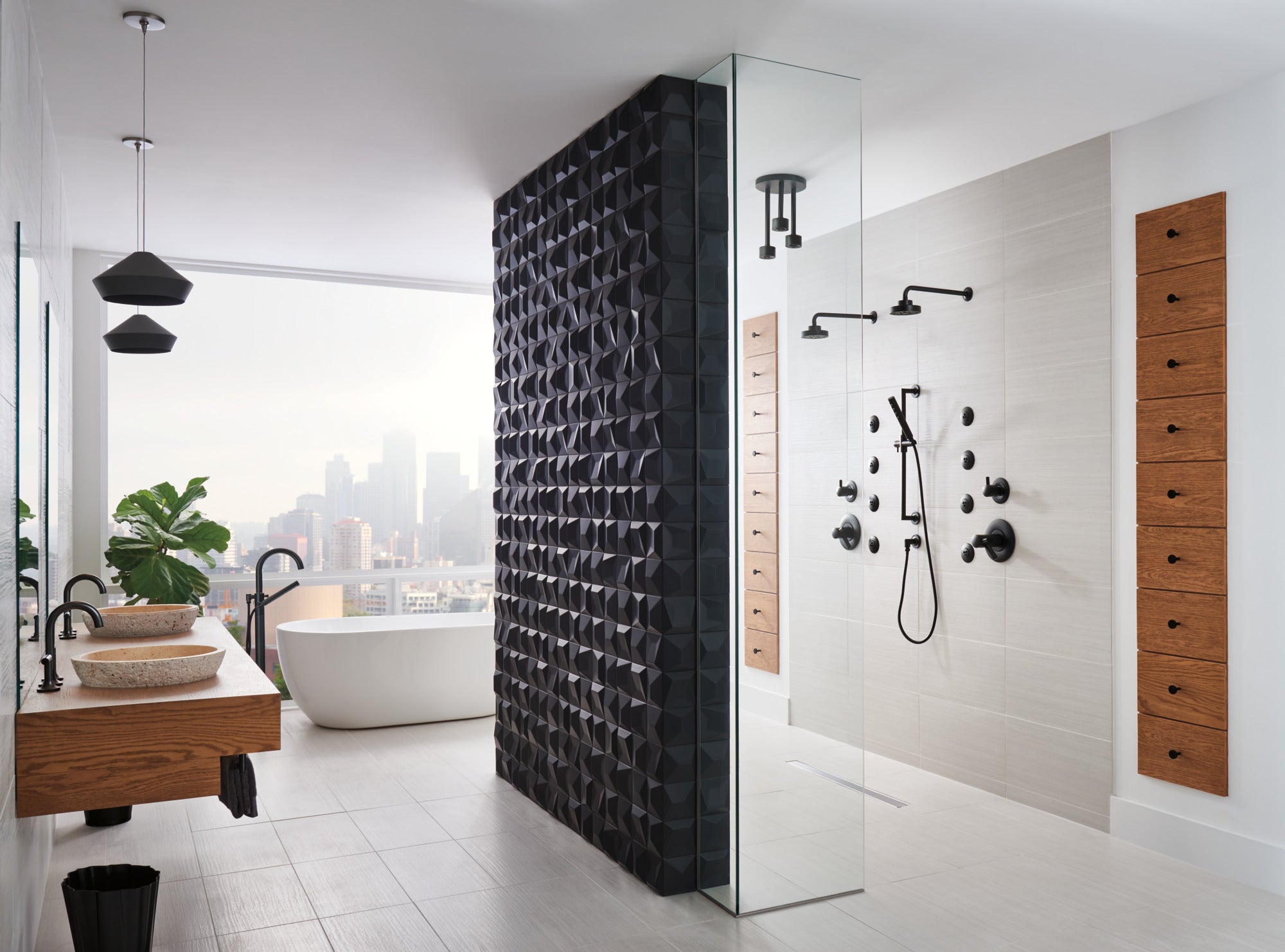 matte black tub filler