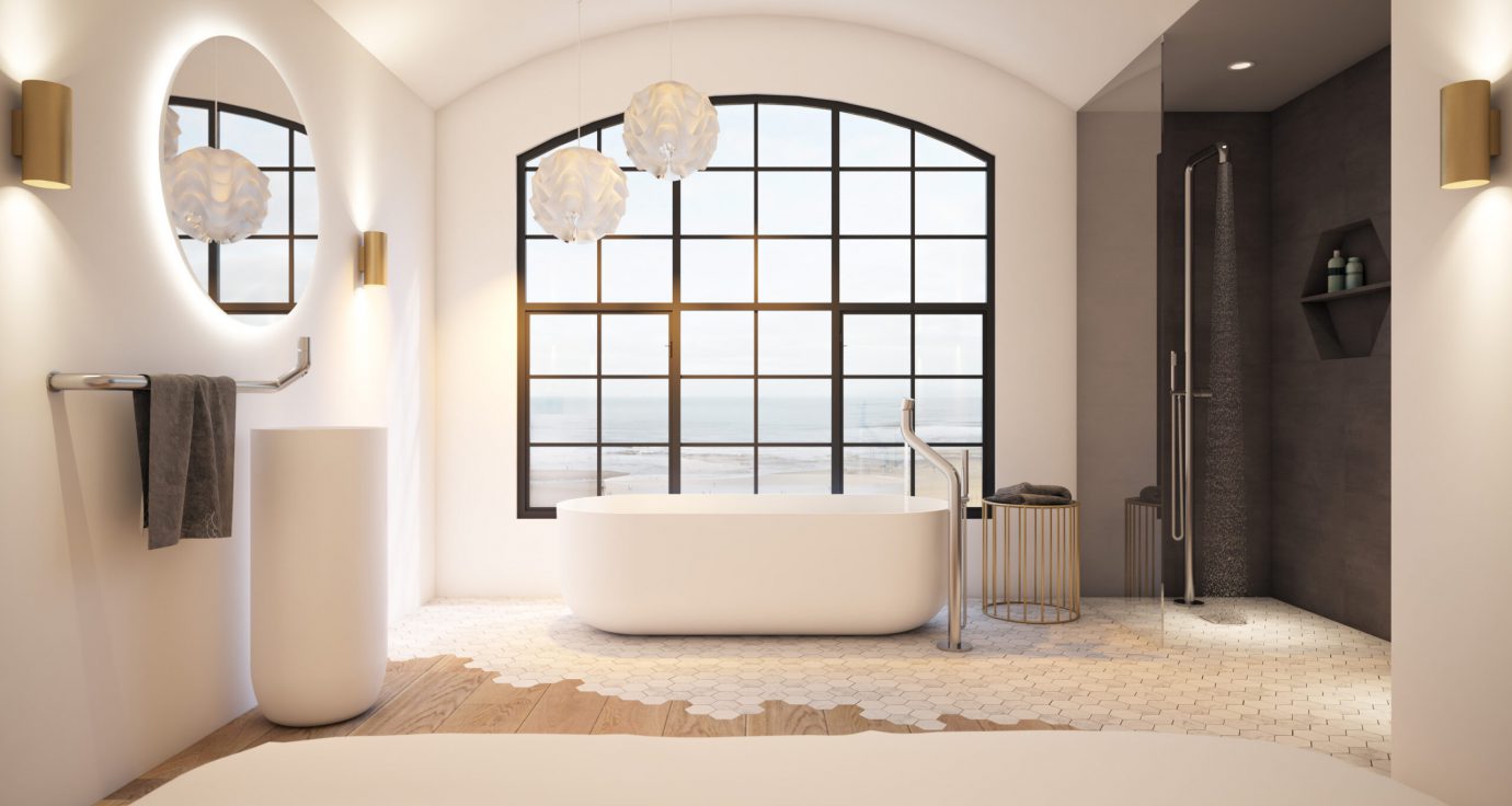 brushed shower