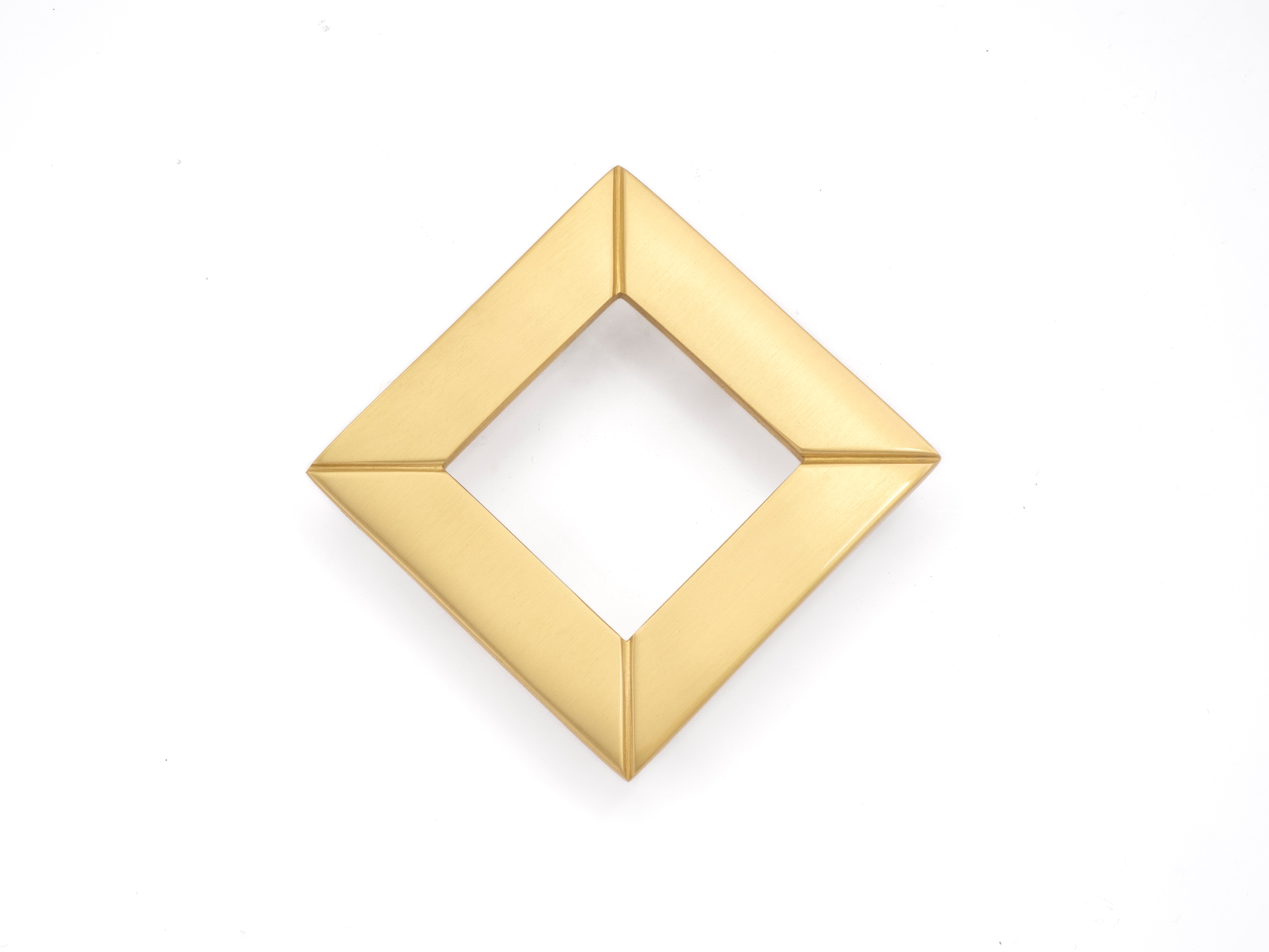 satin brass pull