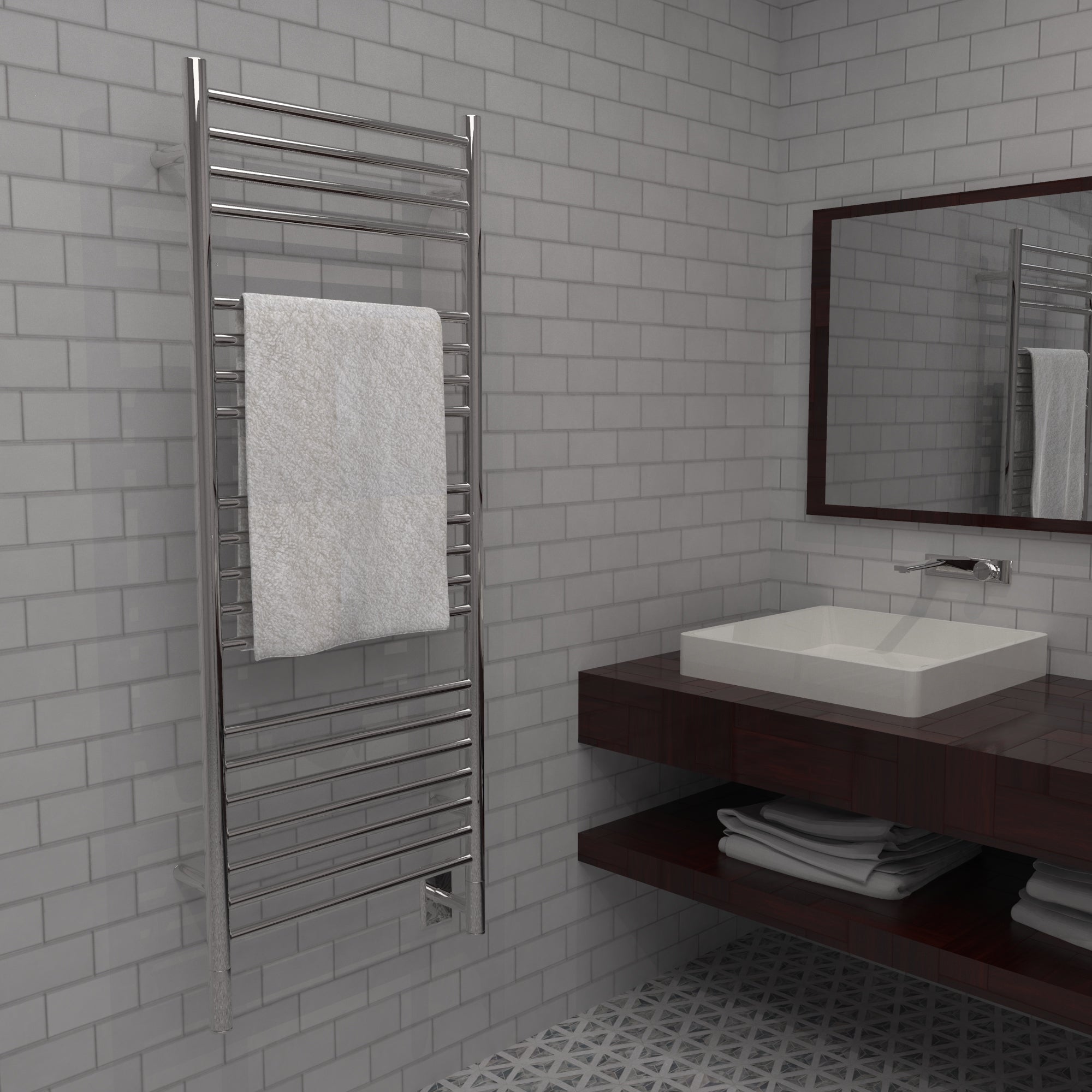 polished towel warmers
