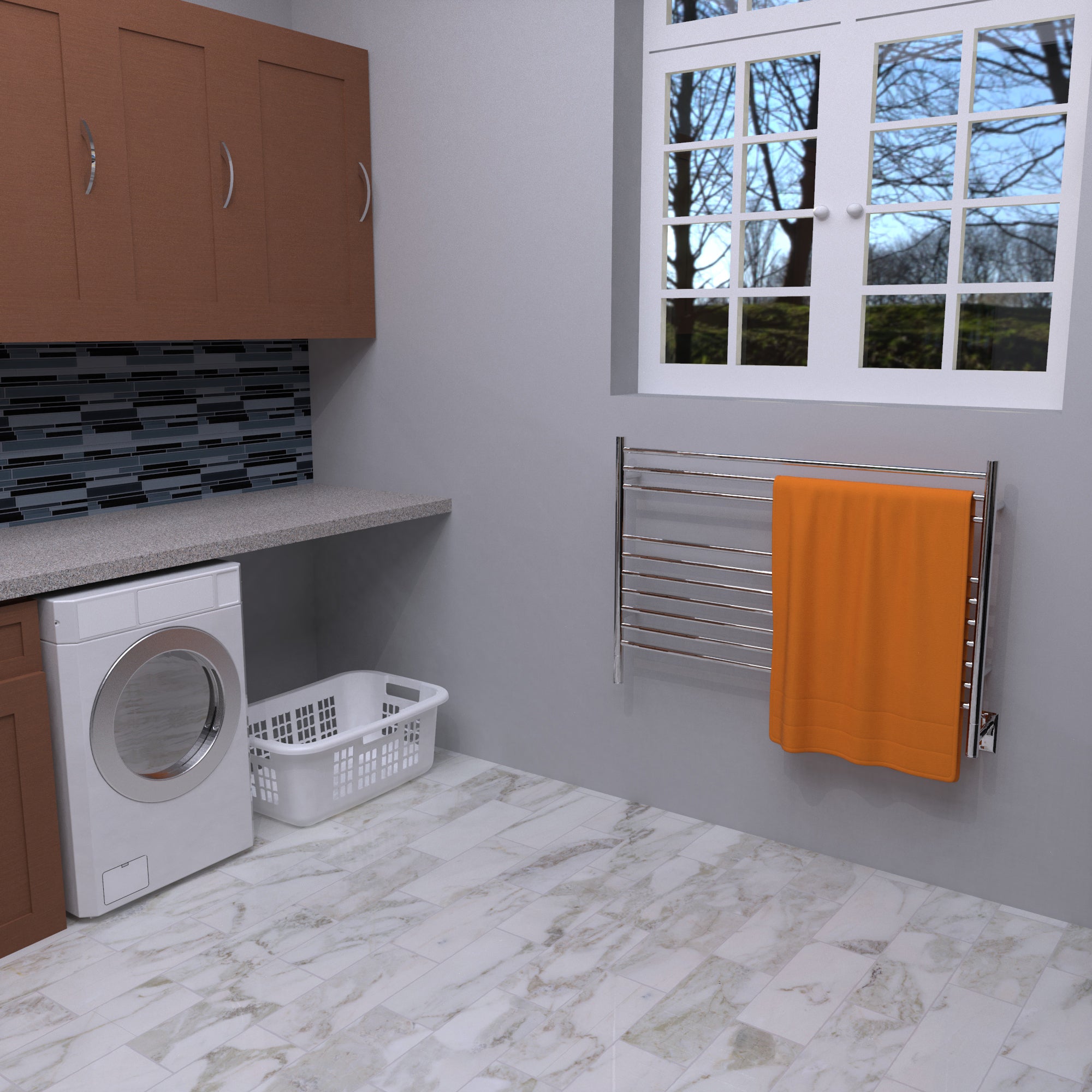 polished towel warmers