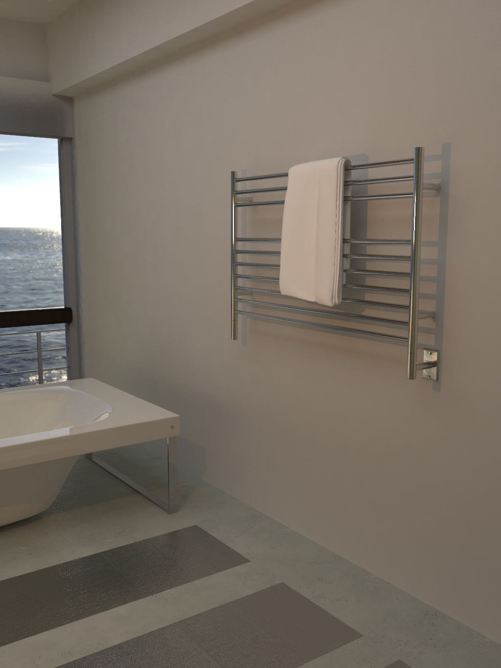 polished towel warmers