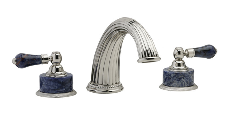 polished chrome deck tub set