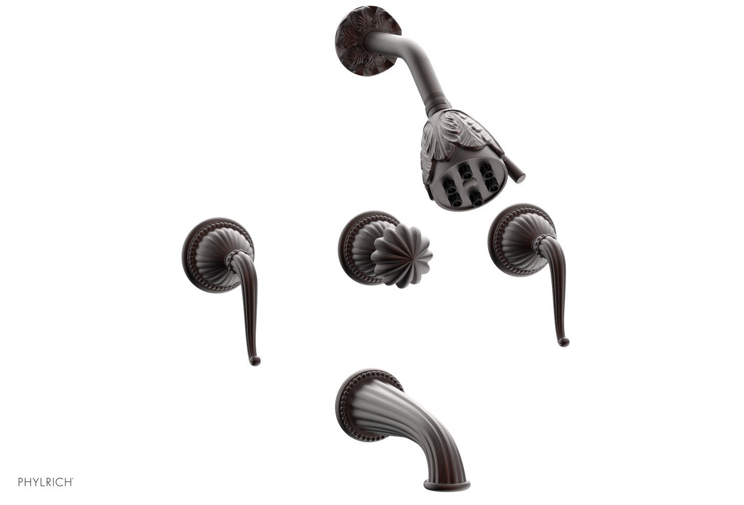 Phylrich GEORGIAN & BARCELONA Three Handle Tub and Shower Set