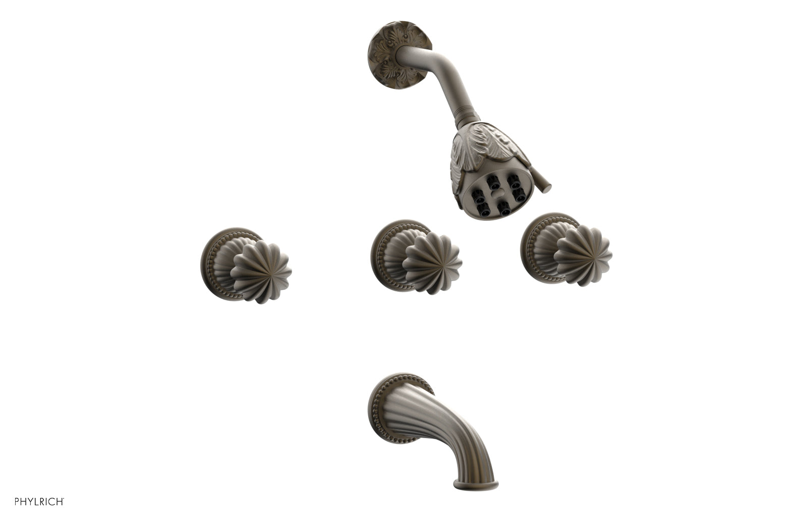 Phylrich GEORGIAN & BARCELONA Three Handle Tub and Shower Set