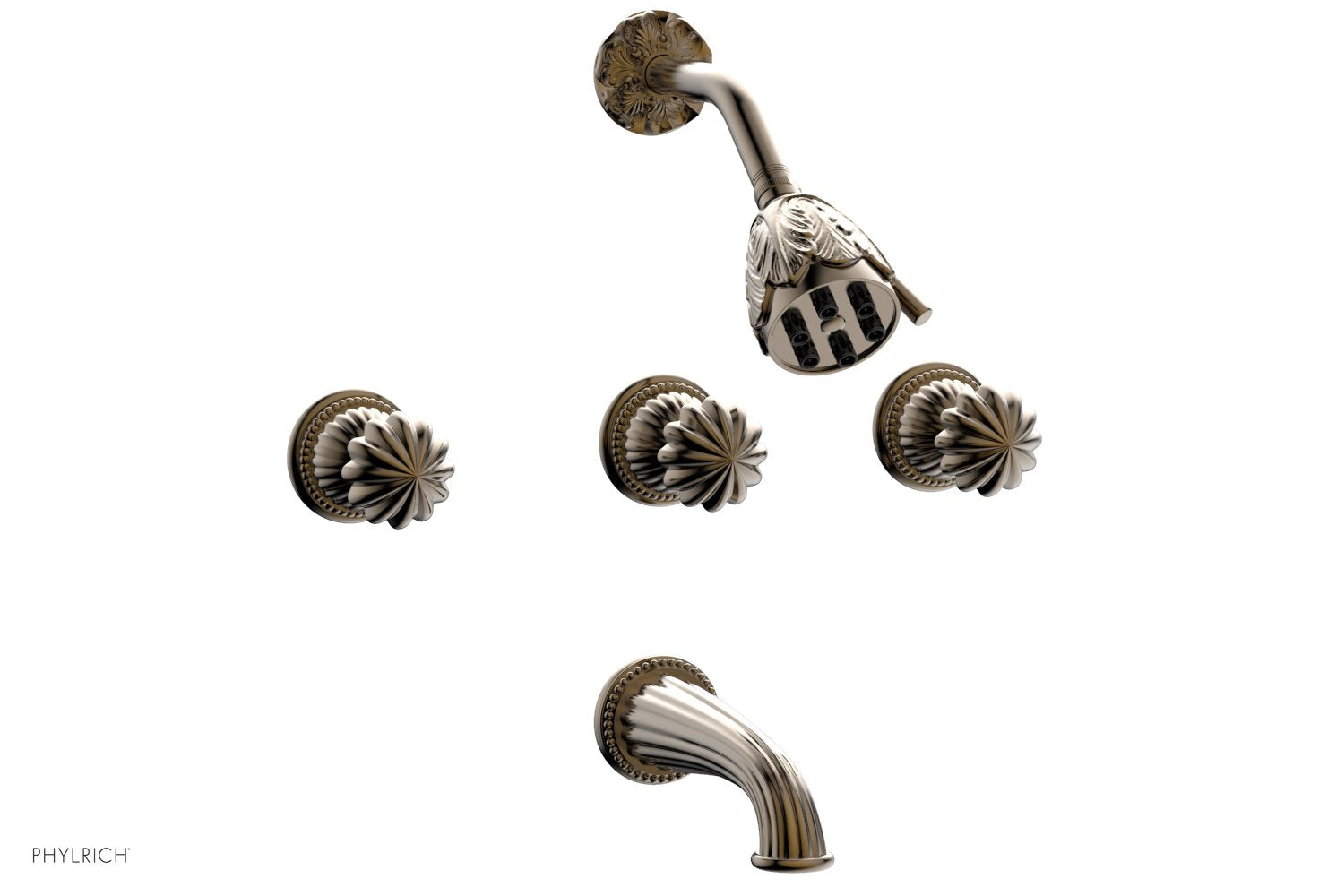 Phylrich GEORGIAN & BARCELONA Three Handle Tub and Shower Set