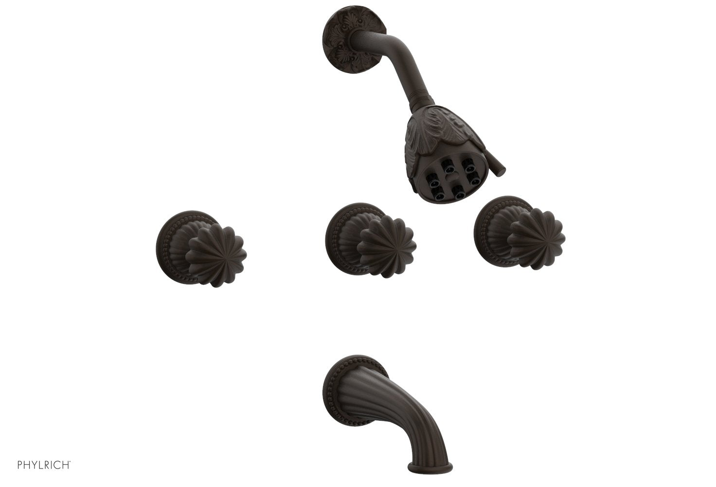 Phylrich GEORGIAN & BARCELONA Three Handle Tub and Shower Set