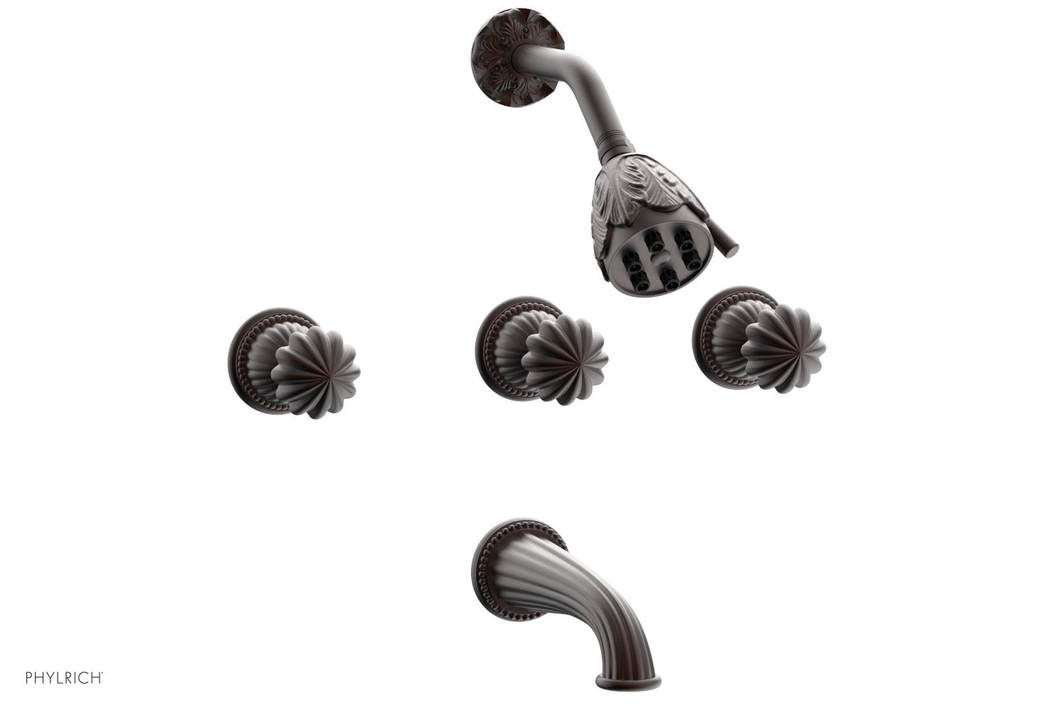 Phylrich GEORGIAN & BARCELONA Three Handle Tub and Shower Set