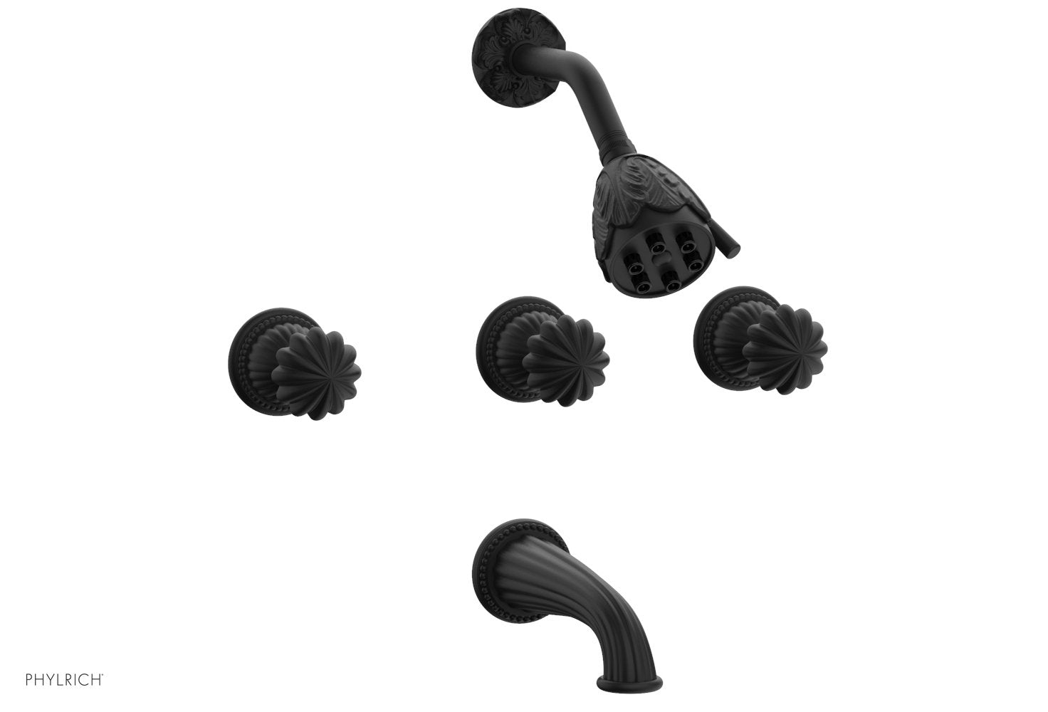 Phylrich GEORGIAN & BARCELONA Three Handle Tub and Shower Set