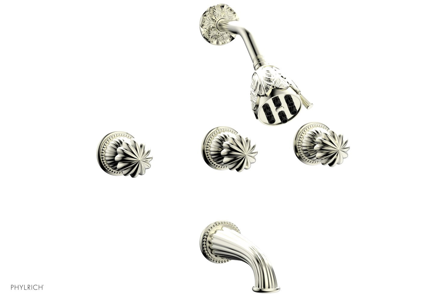 Phylrich GEORGIAN & BARCELONA Three Handle Tub and Shower Set