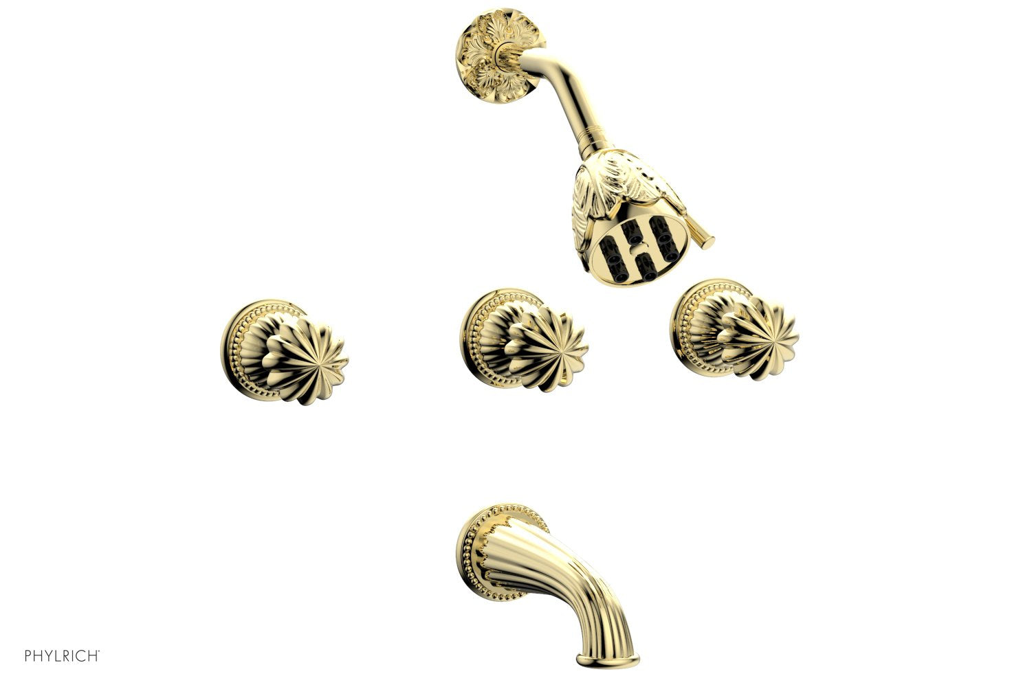Phylrich GEORGIAN & BARCELONA Three Handle Tub and Shower Set