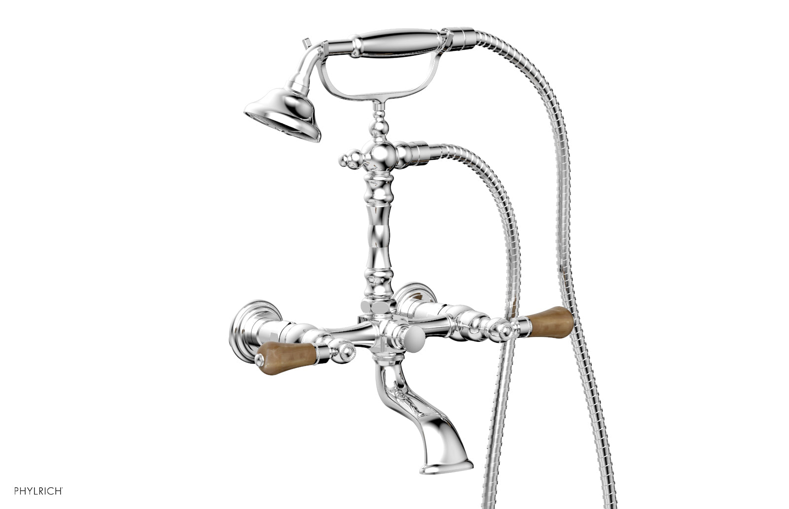 polished chrome exposed tub