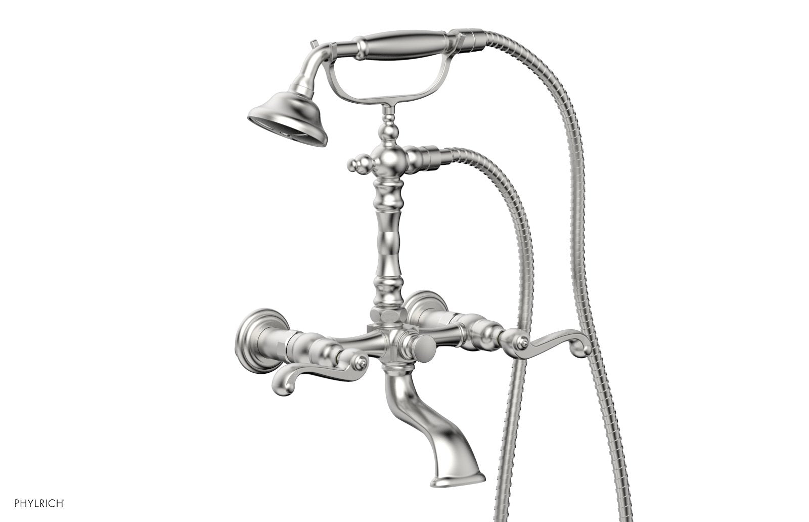 Phylrich REVERE & SAVANNAH Exposed Tub & Hand Shower - Curved Handle