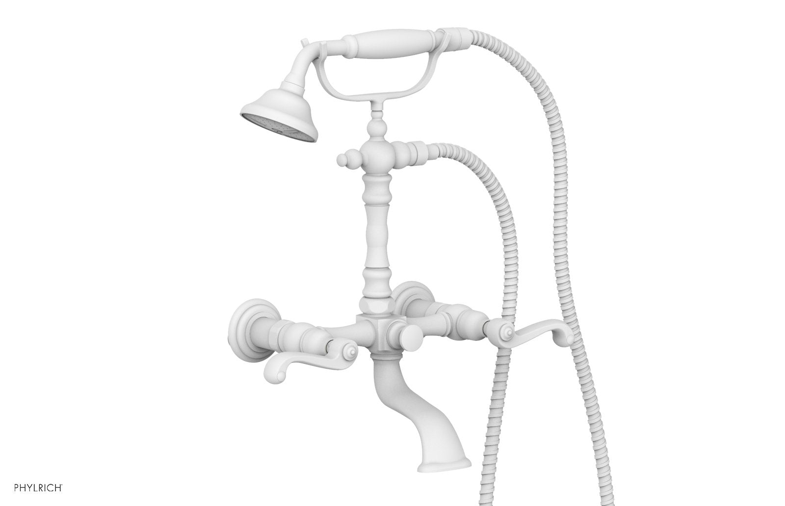 Phylrich REVERE & SAVANNAH Exposed Tub & Hand Shower - Curved Handle