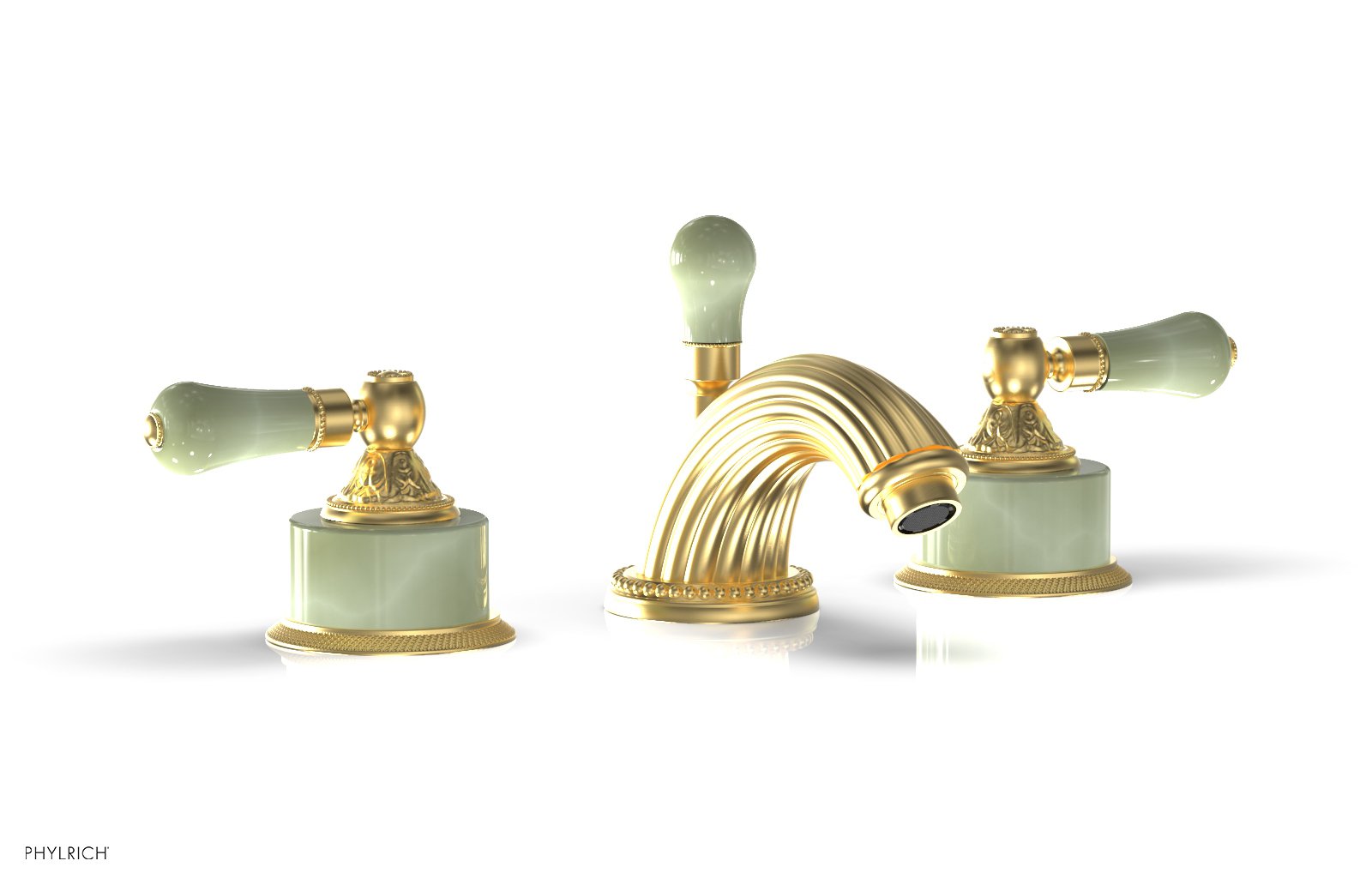 Phylrich VERSAILLES Widespread Faucet - Green Onyx