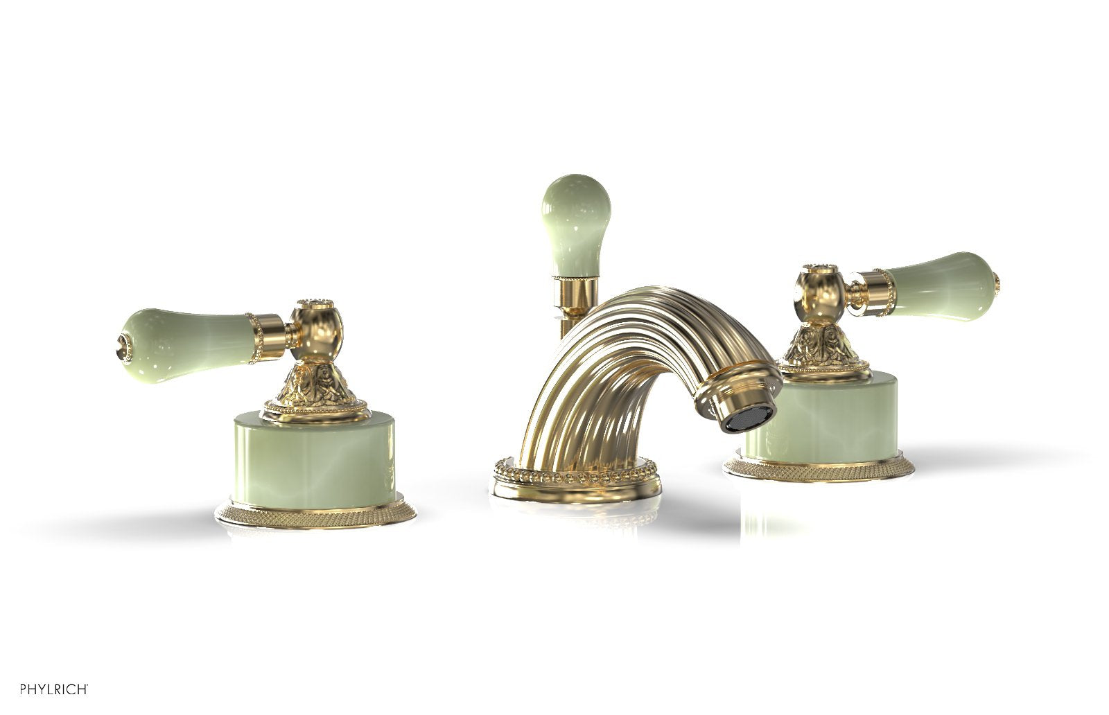 Phylrich VERSAILLES Widespread Faucet - Green Onyx
