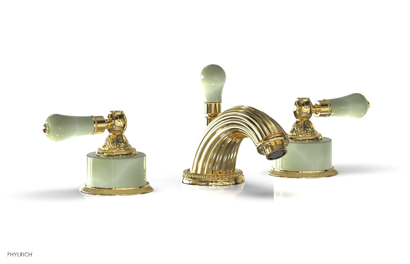 Phylrich VERSAILLES Widespread Faucet - Green Onyx