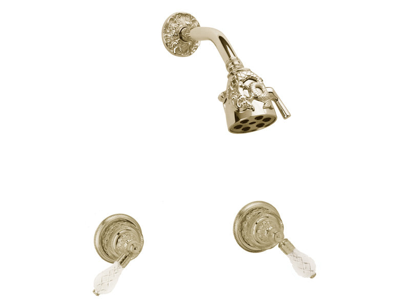 polished chrome shower set