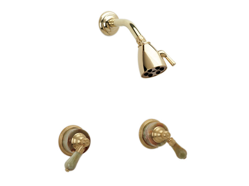 polished chrome shower set