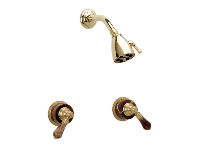 polished chrome shower set