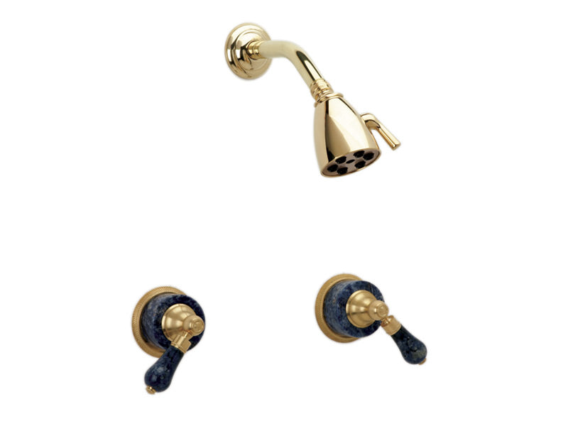 polished chrome shower set