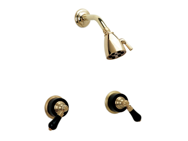 polished chrome shower set