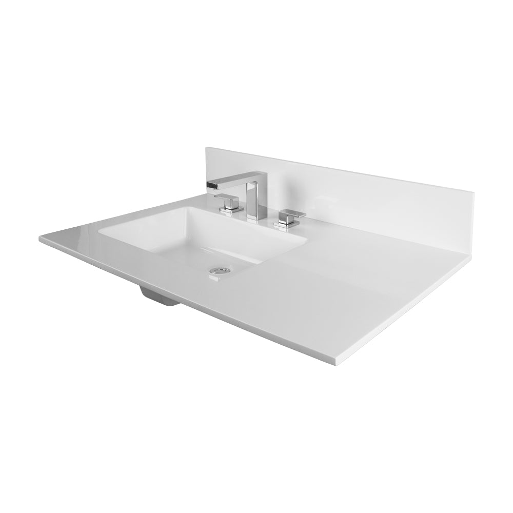 matte white sink