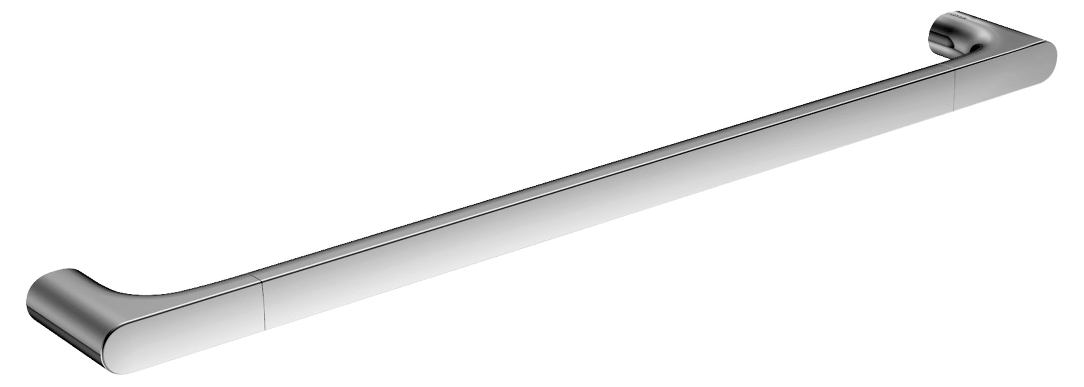 brushed black chrome towel rail