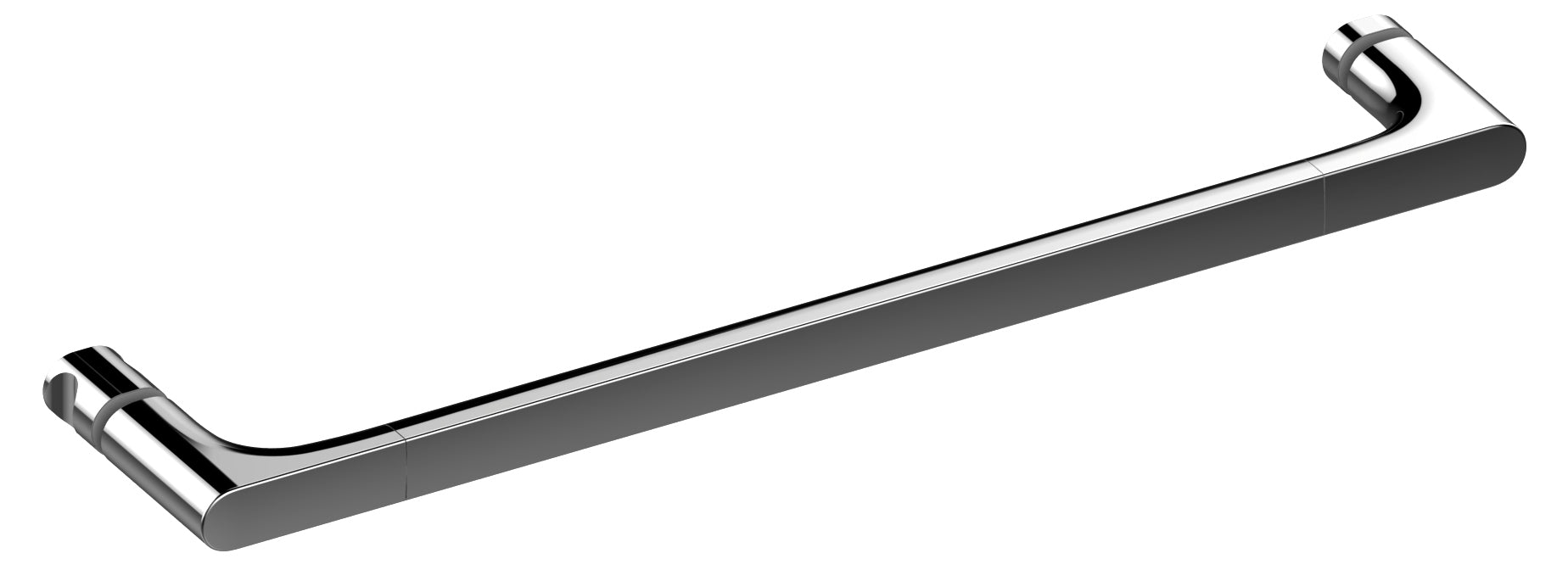 polished chrome door handle