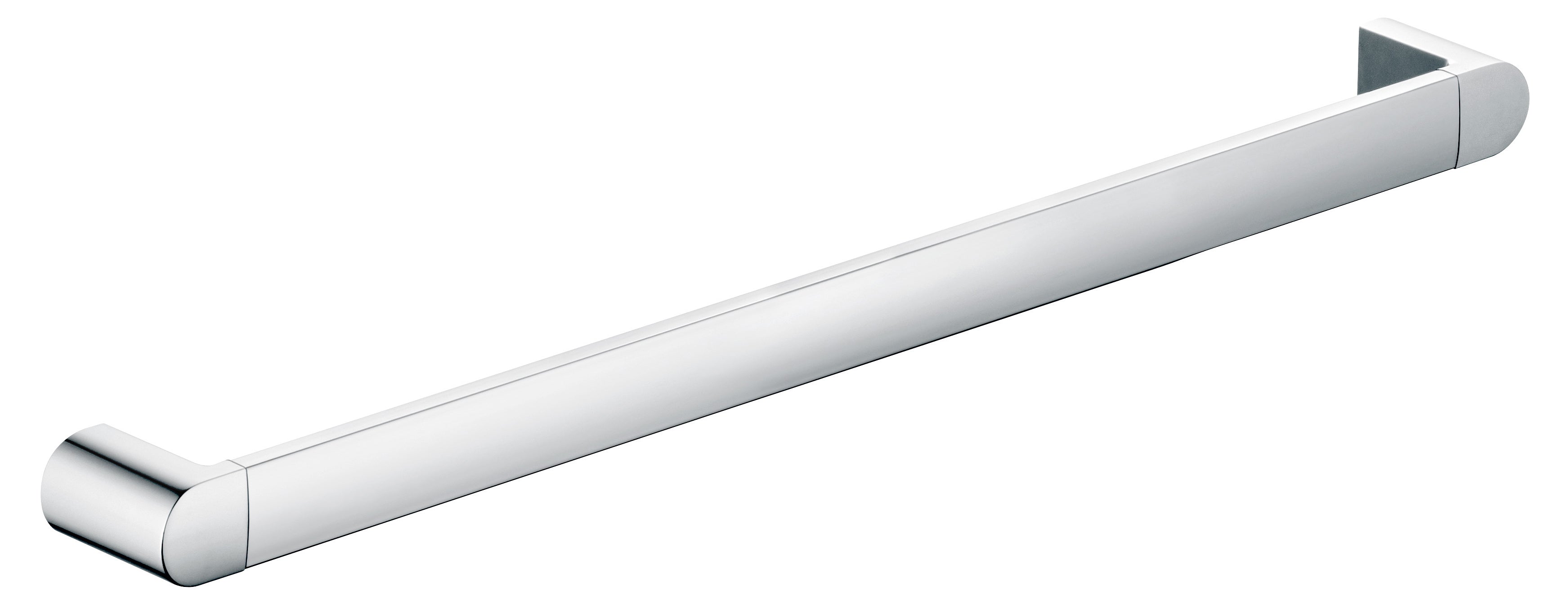 polished chrome towel rail