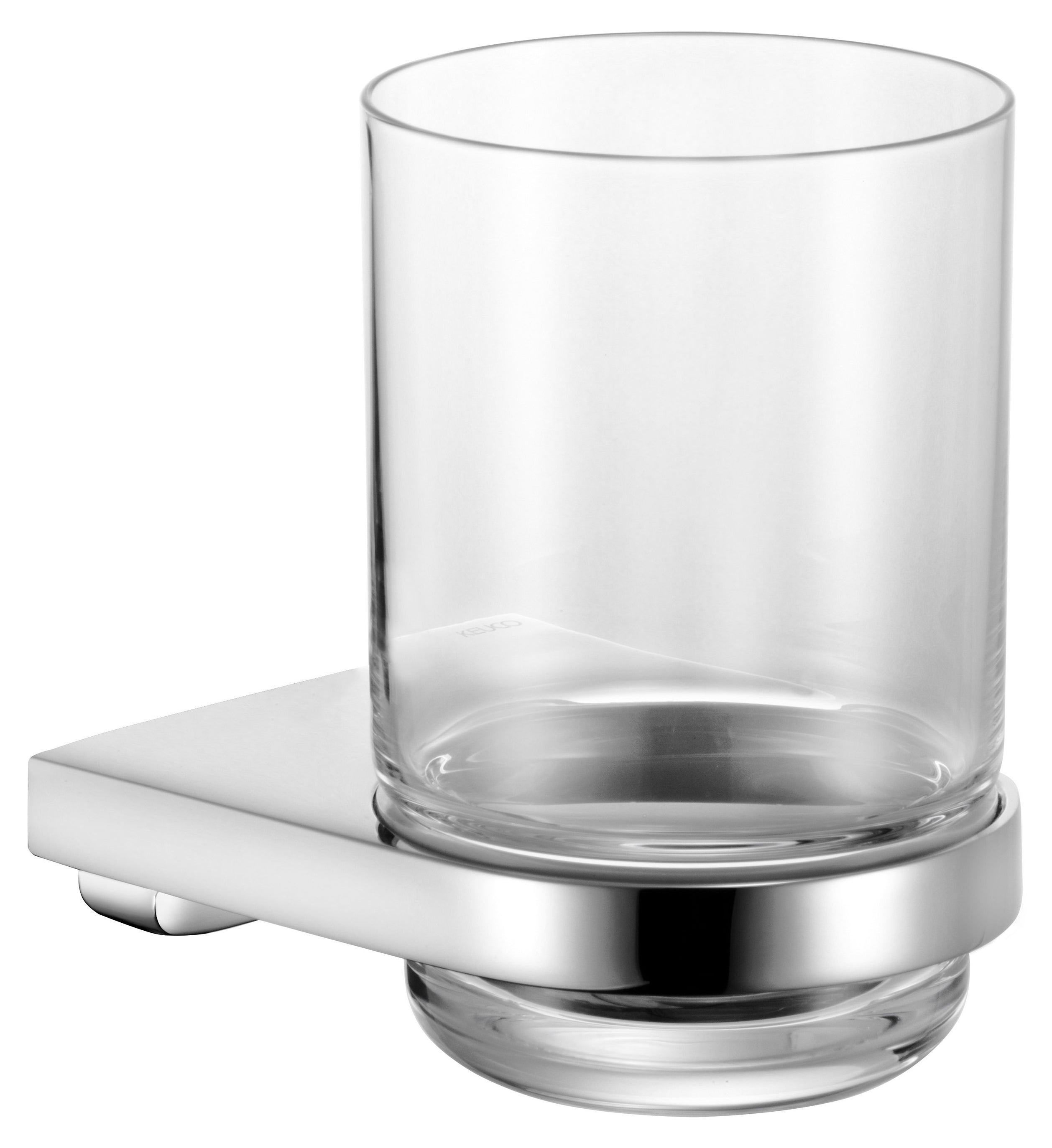 polished chrome tumbler holder