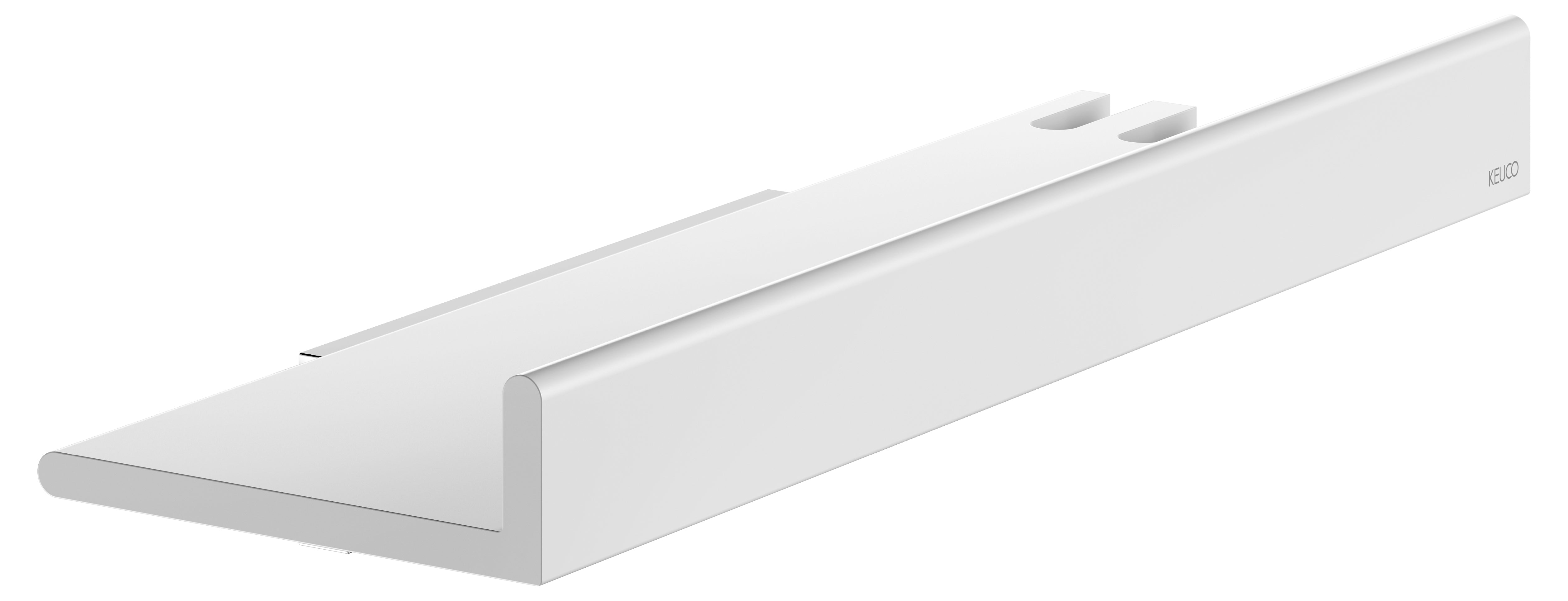 matte white shower shelf