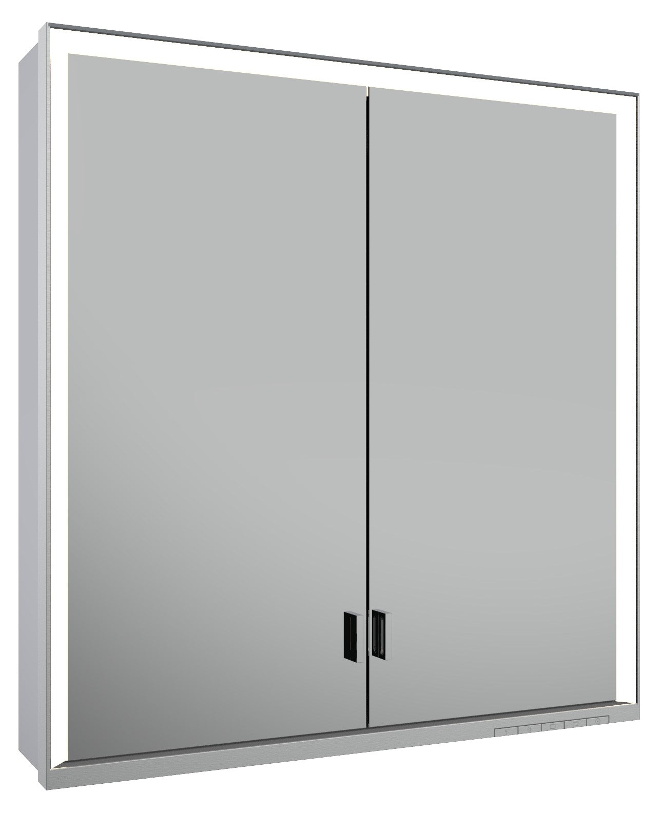 aluminum mirror cabinet