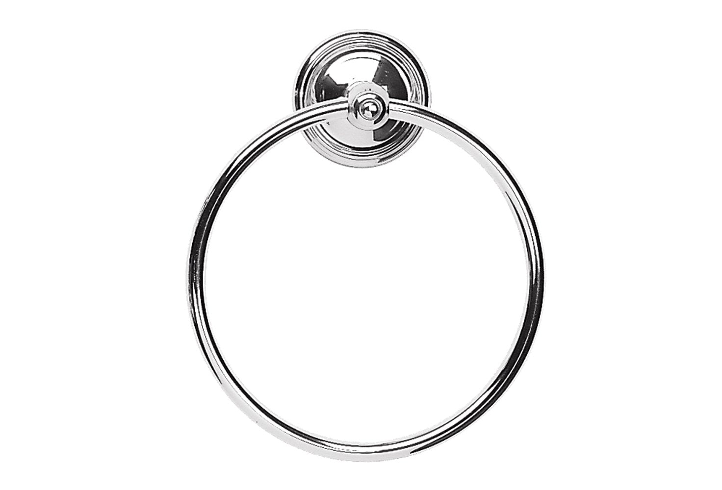 polished chrome towel ring