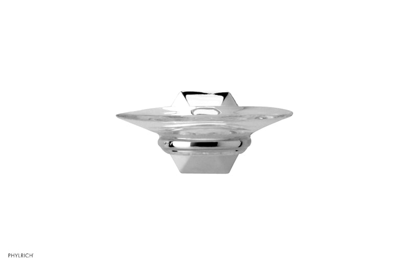 polished chrome soap dish