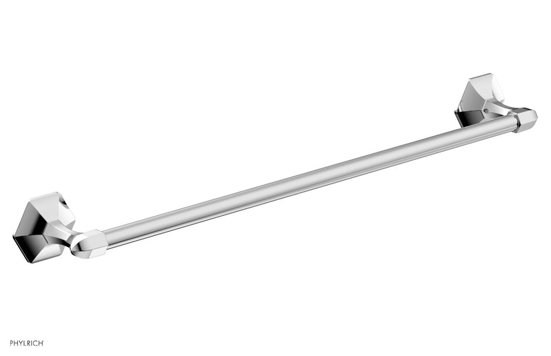 polished chrome towel bar