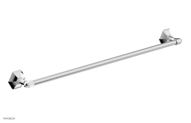 polished chrome towel bar