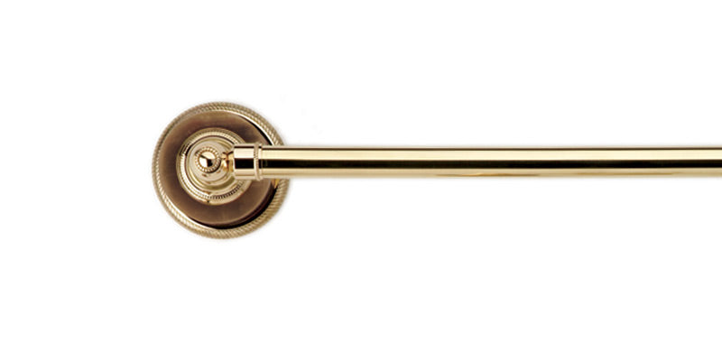 polished chrome towel bar