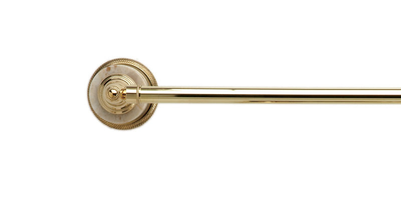 polished chrome towel bar
