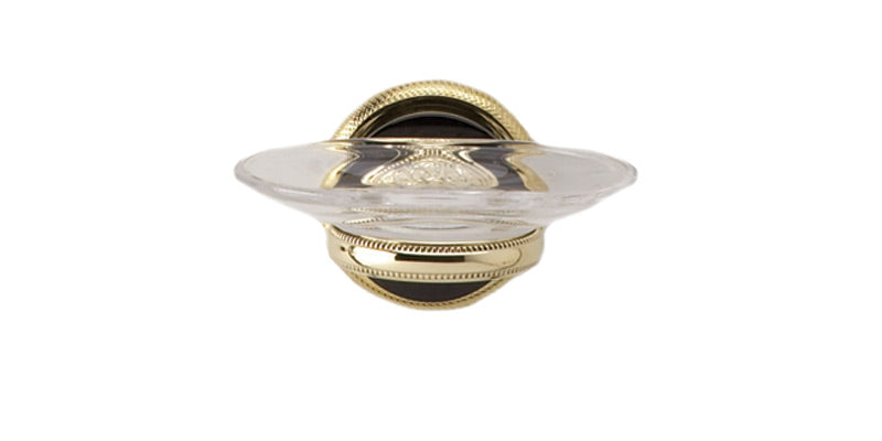 polished brass soap dish
