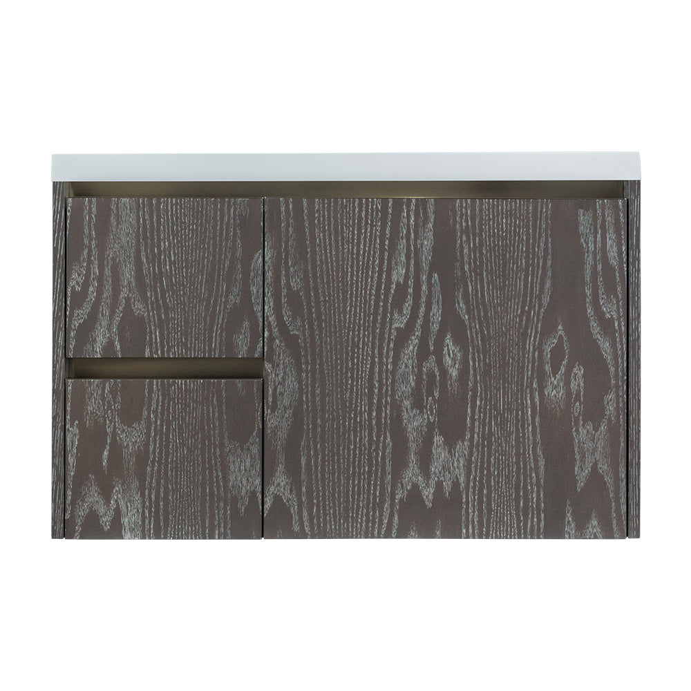 Lacava Kubista 36" Wall-Mount Under Counter Vanity - Left