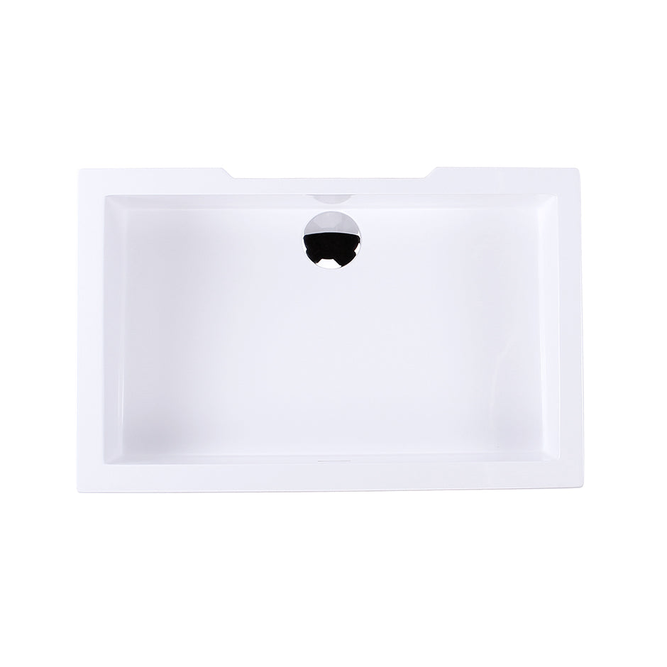 matte white sink