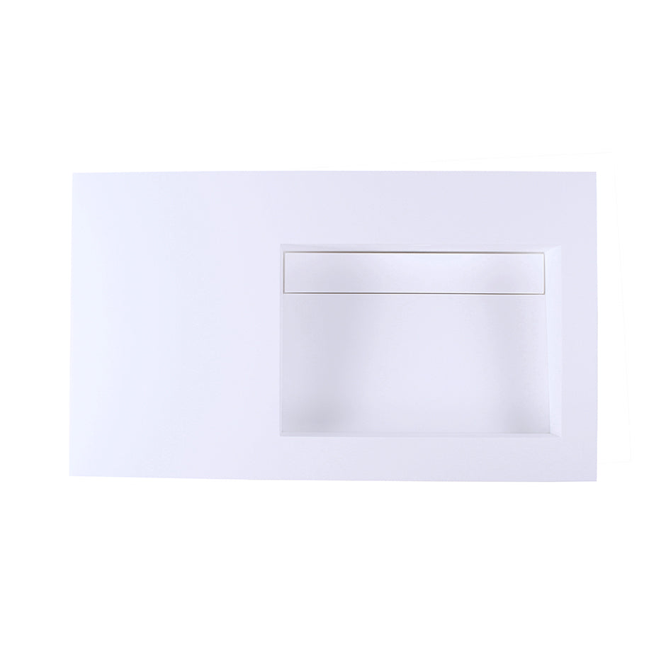 matte white sink