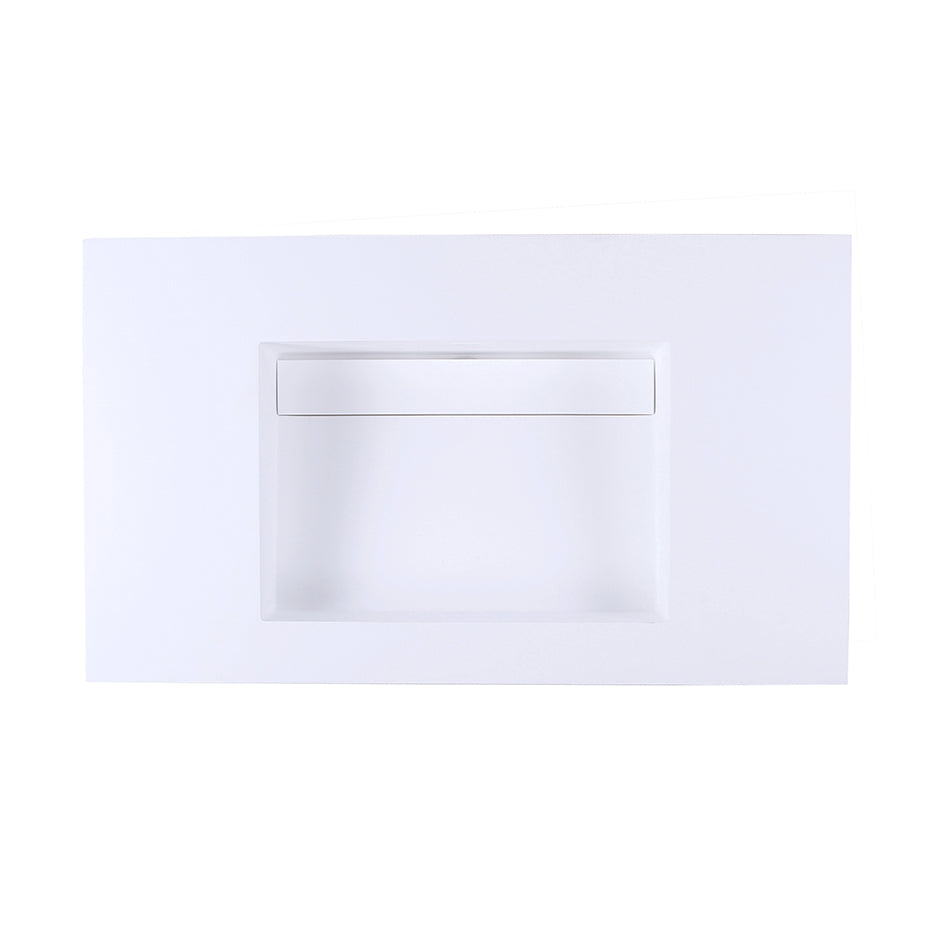 matte white sink